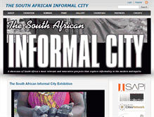 Tablet Screenshot of informalcity.co.za